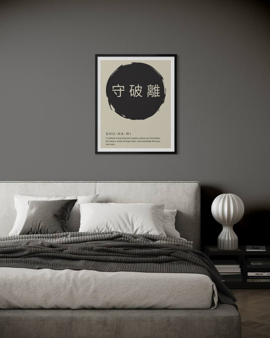 Poster Shu-Ha-Ri Beige