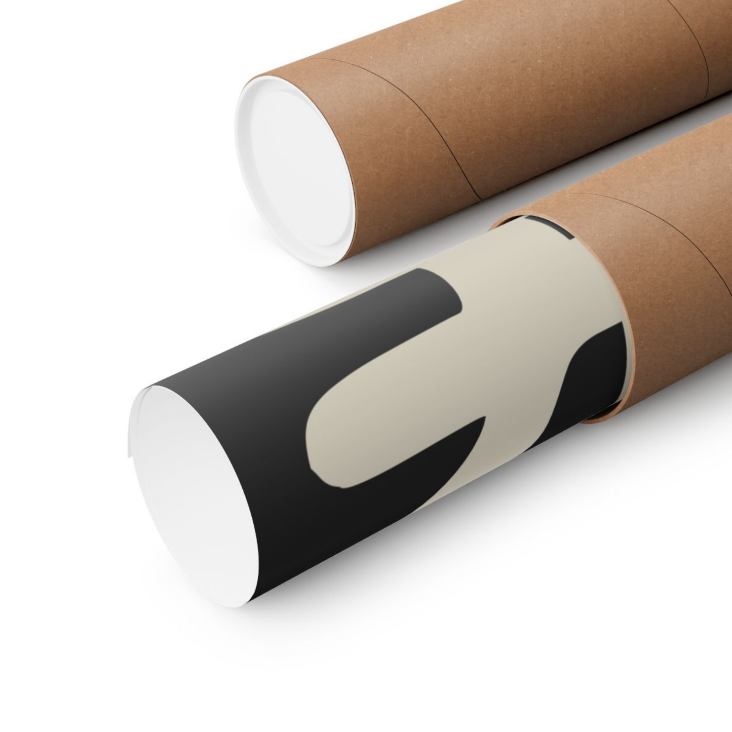 Poster Happiness Zwart