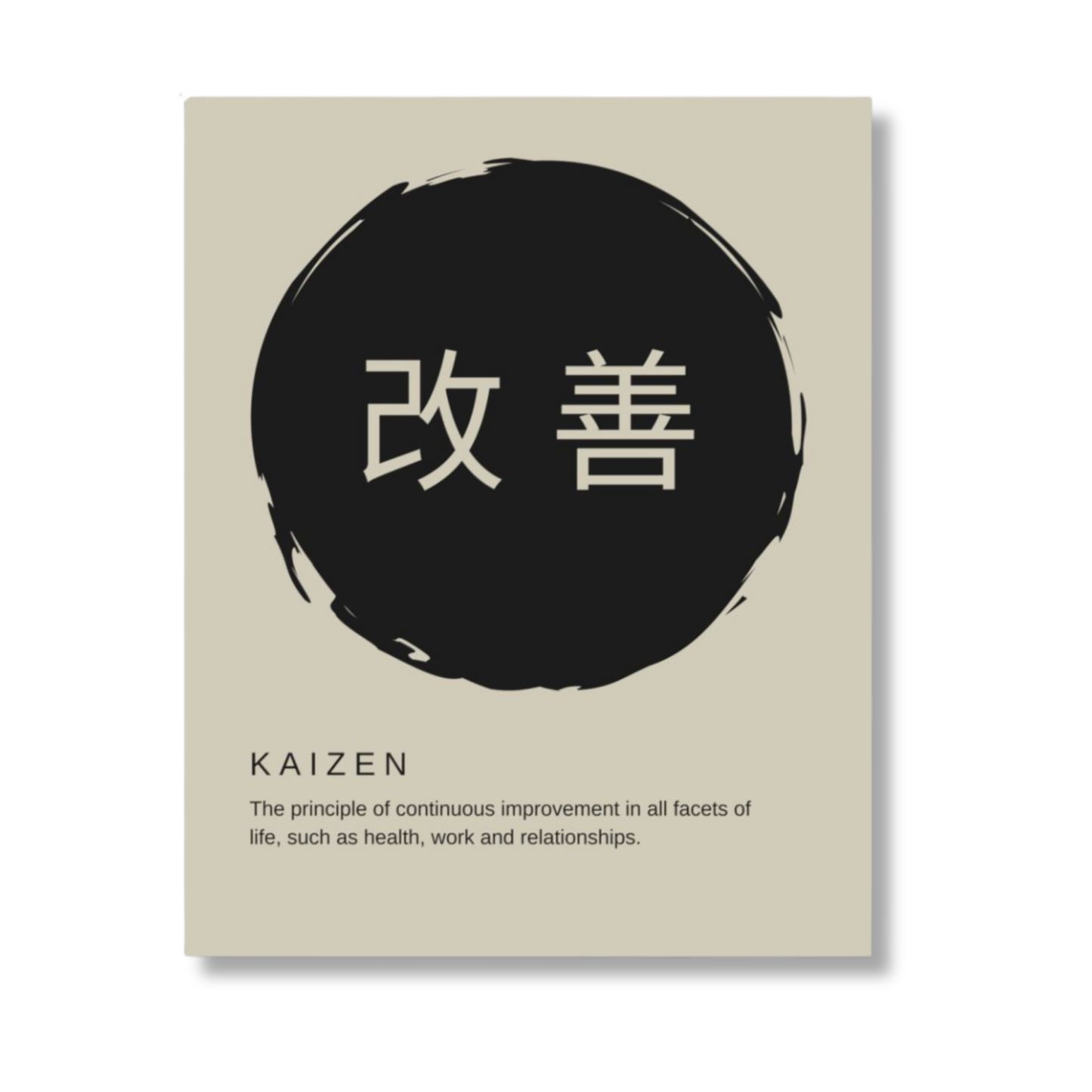 Poster Kaizen Beige